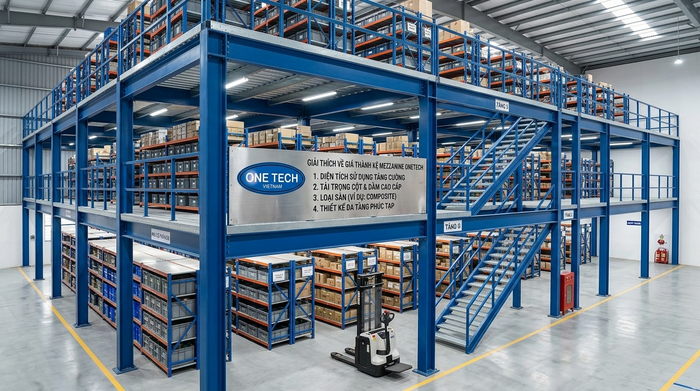 Giá kệ mezzanine Huế theo nhu cầu thực tế Báo giá kệ mezzanine Huế phụ thuộc diện tích tải trọng và vật liệu