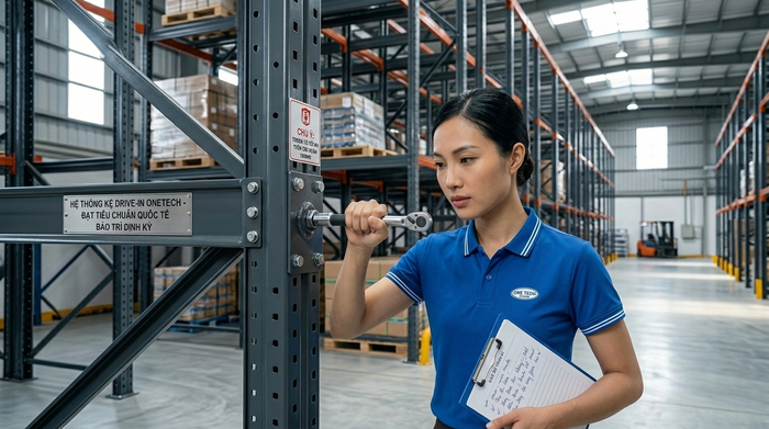 Bảo trì kệ drive in định kỳ Bảo trì kệ drive in định kỳ cho kho hàng tại Huế