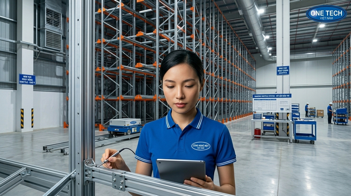 Bảo trì hệ thống kệ kho tự động tại Huế Bảo trì kệ Radio Shuttle Thừa Thiên Huế trong môi trường kho ẩm