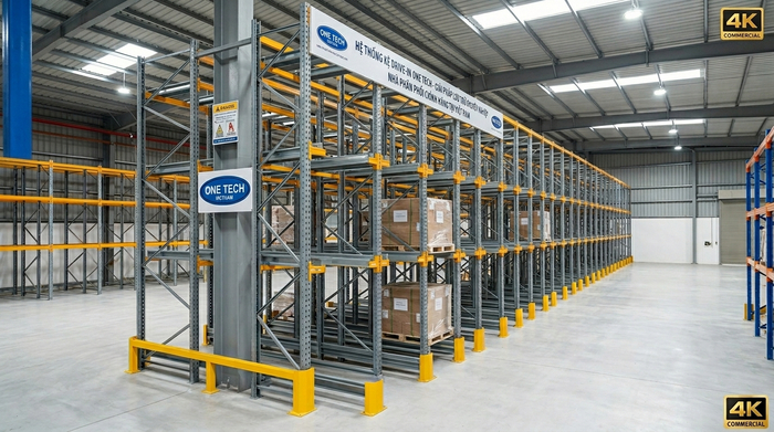 Hệ thống kệ drive in chịu ẩm tại Huế Kệ drive in chịu ẩm phù hợp kho hàng tại Huế