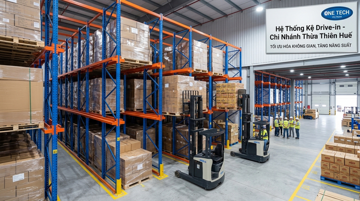 Kệ drive in Thừa Thiên Huế tối ưu lưu trữ pallet Hệ thống kệ drive in Thừa Thiên Huế trong kho pallet