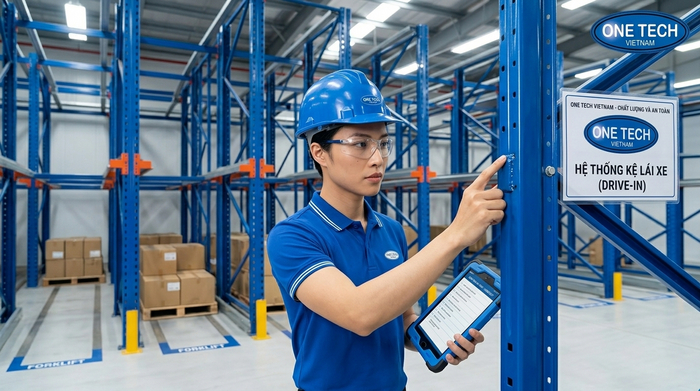 Kiểm tra an toàn hệ thống kệ drive in Kiểm tra an toàn kệ drive in sau khi lắp đặt