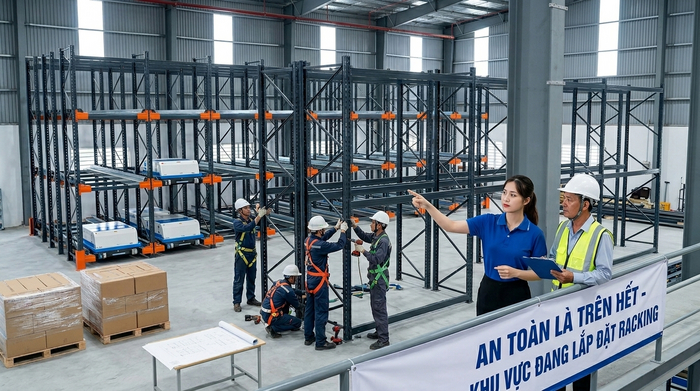 Quy trình lắp đặt kệ Radio Shuttle tại Thừa Thiên Huế Lắp đặt kệ Radio Shuttle Thừa Thiên Huế cho kho pallet