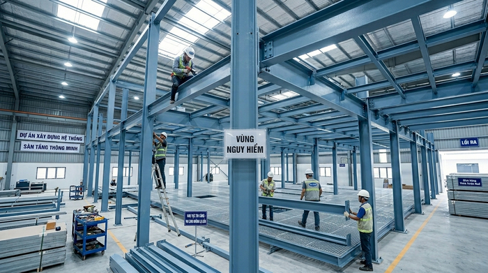 Lắp đặt kệ sàn mezzanine Thừa Thiên Huế Thi công lắp đặt kệ sàn mezzanine Thừa Thiên Huế tại kho hàng