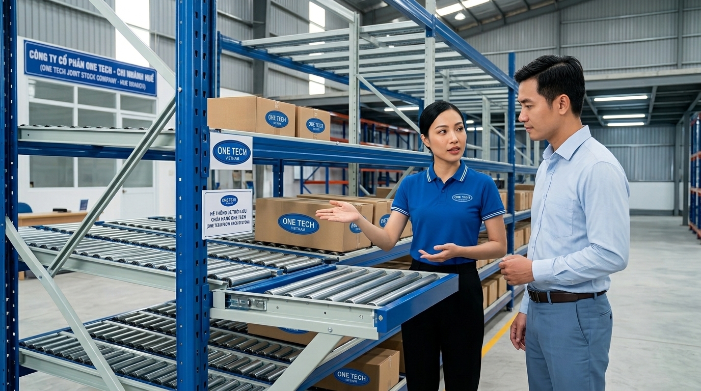 Quy trình tư vấn và lắp đặt kệ Flow racks Thừa Thiên Huế