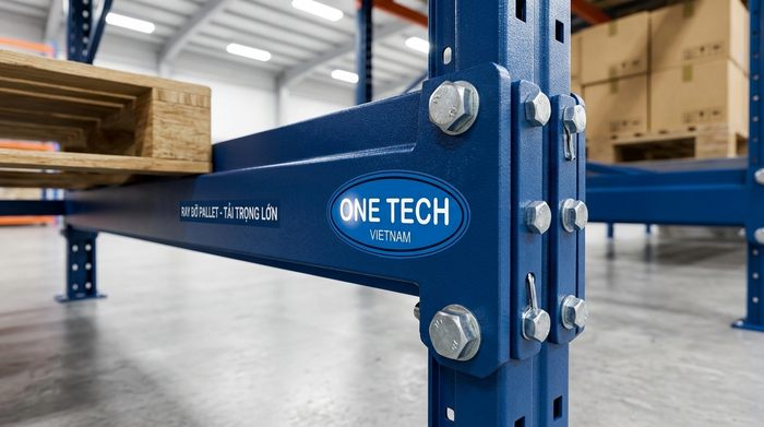 Ray đỡ pallet kệ drive in Ray đỡ pallet của kệ drive in công nghiệp