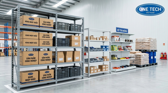 So sánh kệ trung tải với các giải pháp lưu trữ khác So sánh kệ trung tải với kệ nhẹ và cách xếp pallet dưới nền
