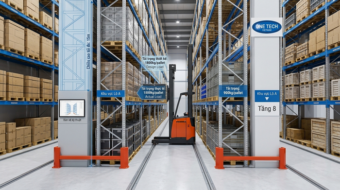 Báo giá Kệ Narrow Aisle Thừa Thiên Huế dựa trên bản vẽ và tải trọng thực tế