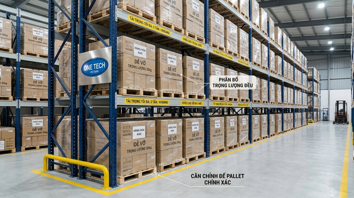 Đào tạo quy trình sử dụng kệ sắt an toàn Hướng dẫn vận hành và sắp xếp hàng hóa an toàn trên kệ pallet