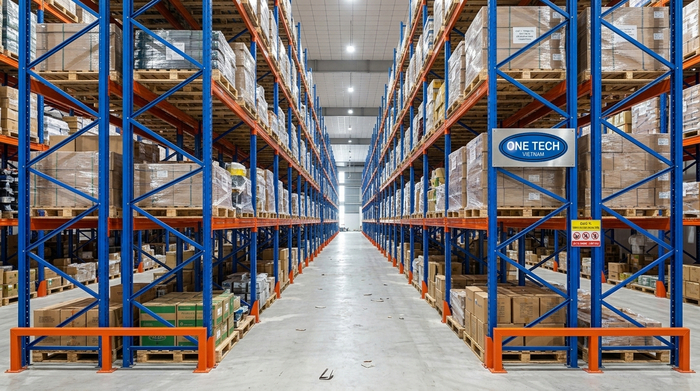 Kệ Selective tối ưu cho kho hàng đa dạng Hệ thống kệ Selective chịu tải trọng lớn trong nhà kho