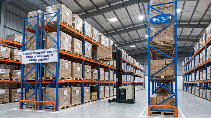 Kệ selective cho kho pallet tại Phú Bài Huế Kệ selective cho kho pallet tại khu công nghiệp Phú Bài