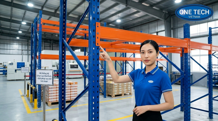 Định nghĩa kệ Selective là gì trong hệ thống kho bãi Kệ Selective là gì và cấu tạo cơ bản tại nhà máy OneTech