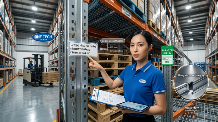 Kiểm tra an toàn kệ pallet rack Kiểm tra an toàn hệ kệ pallet rack sau thời gian sử dụng