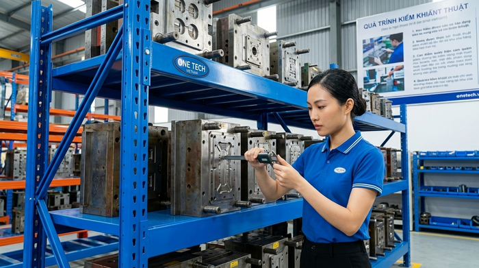 Đo khuôn mẫu trước khi thiết kế kệ khuôn Kiểm tra kích thước khuôn trước khi thiết kế kệ khuôn