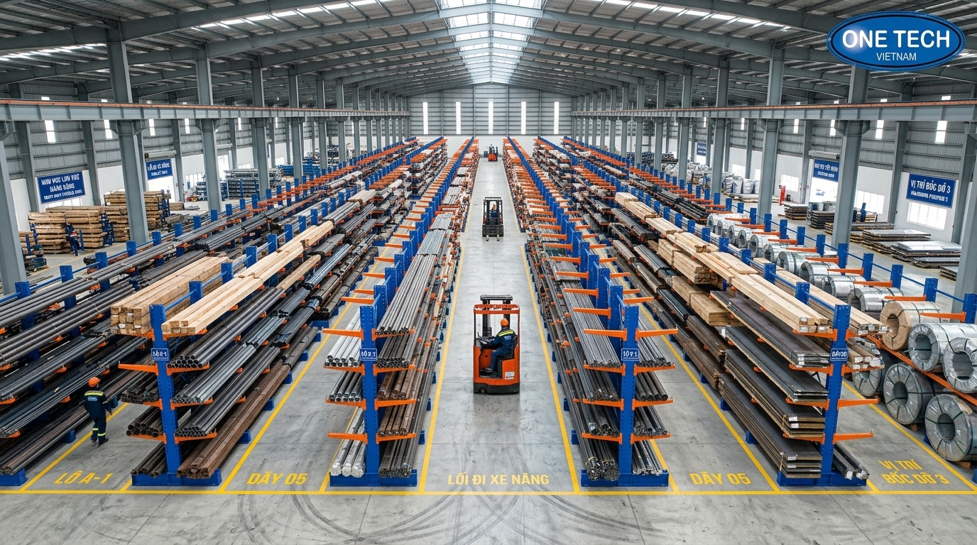Mặt bằng kệ tay đỡ cho kho xưởng Mặt bằng bố trí kệ tay đỡ cho kho xưởng tại KCN Phú Bài và Phong Điền