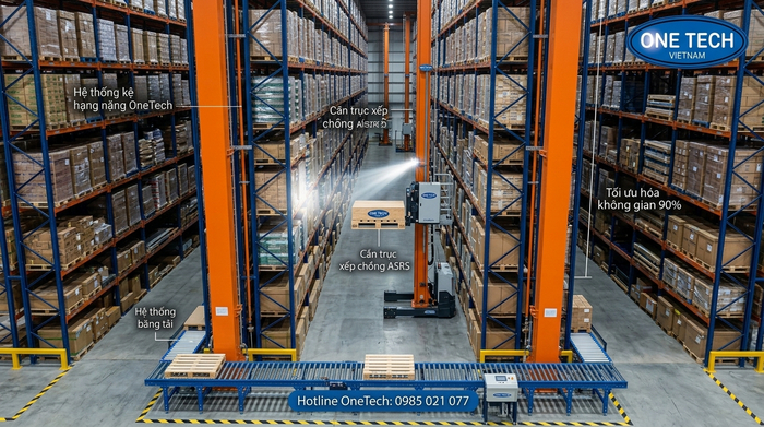 Nguyên lý hoạt động Stacker-Crane ASRS Nguyên lý hoạt động của Stacker-Crane trong kho ASRS