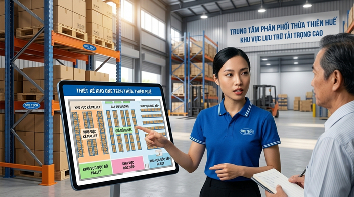 Kệ kho hàng Thừa Thiên Huế tư vấn giải pháp kho trung chuyển Tư vấn thiết kế kho trung chuyển Thừa Thiên Huế bởi Kệ kho hàng Thừa Thiên Huế OneTech