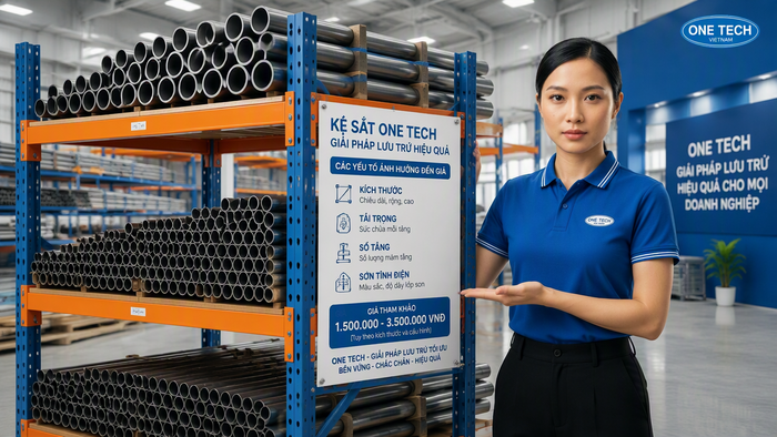 Báo giá kệ để ống thép theo kích thước và tải trọng thực tế