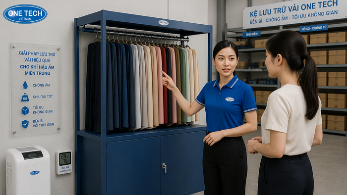 Các tiêu chí chọn kệ để vải chống ẩm mốc cho kho tại Huế
