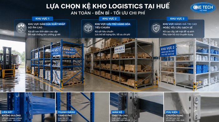 Checklist chọn kệ kho logistics tại Huế Tiêu chí chọn kệ kho logistics Thừa Thiên Huế