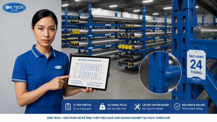 Tư vấn thiết kế kệ để ống thép Thừa Thiên Huế theo yêu cầu kho